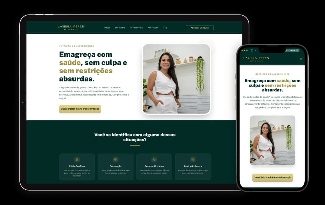 Mockup do serviço Criação de Sites