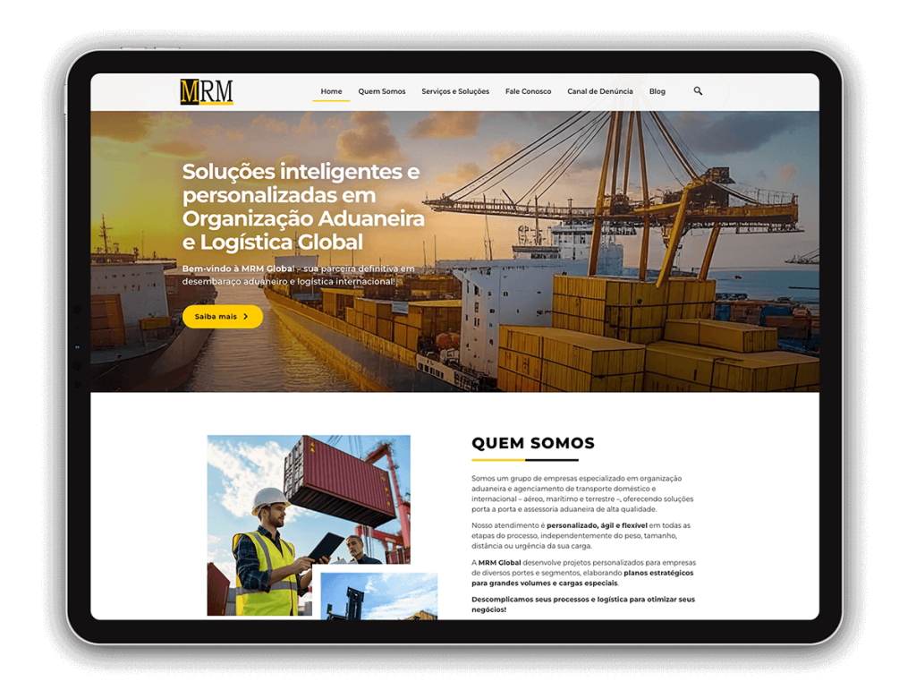 projeto de criação de site responsivo para empresa